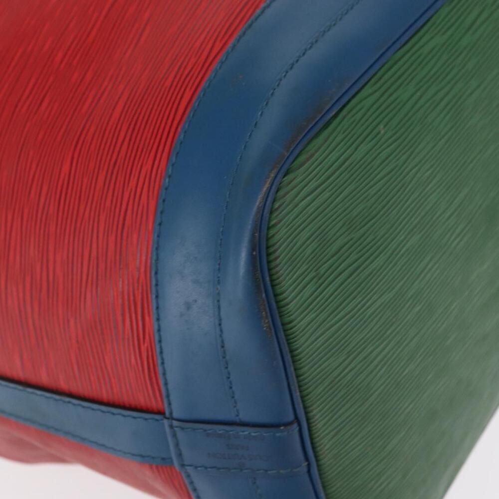 LOUIS VUITTON Epi Tricolor Noe Shoulder Bag Blue Red Green M44082 LV Auth 152652 - Picture 9 of 16